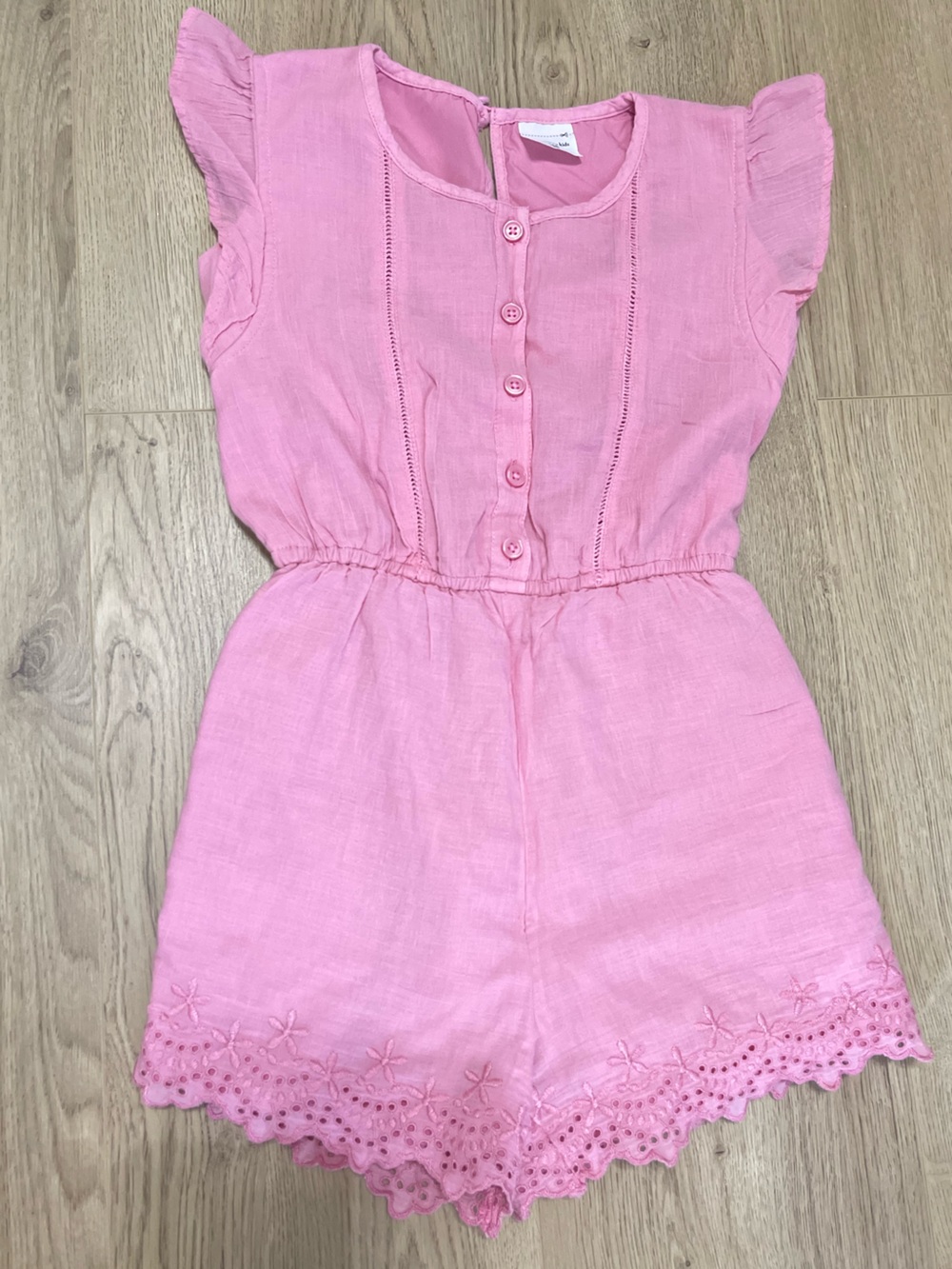 abercrombie kids Pink Eyelet Romper (7/8)